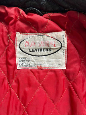 Leather biker jacket Damen 70s - S