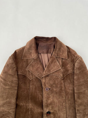 80s German suede jacket - L