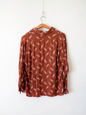 1950s Airman Gabardine Shirt - L