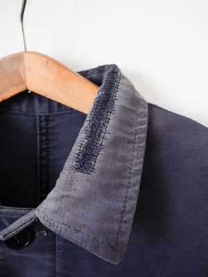 Schwarze Moleskin-Arbeitsjacke aus den 50er Jahren - M