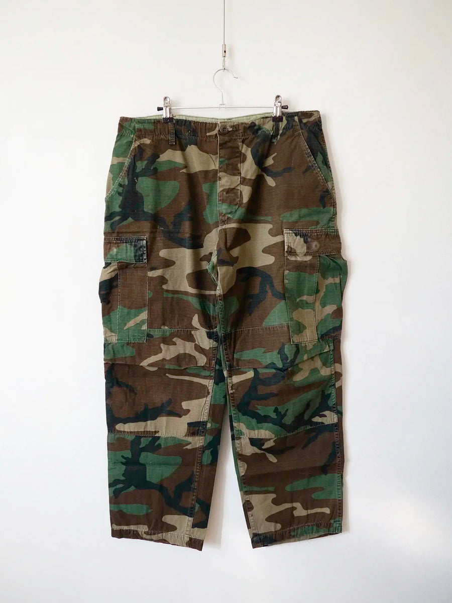 80s Woodland Cotton US Army Pants - M Short