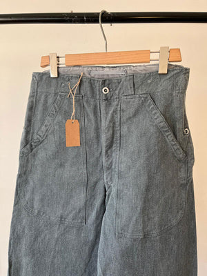 60s 70s Swiss Army Denim Work Pants - W32 L32