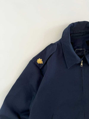 Flight Jacket British Army vintage. British Army military bomber jacket with imperious patch. Golden shoulder pads and stars, probably used by a colonel.
