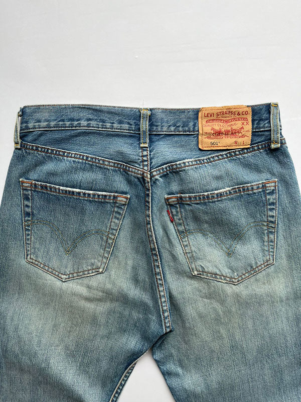 Levi's vintage 501 faded black. Step into timeless style with this authentic Levi's. Quality denim cotton. Fantastic color given by the wear of time.