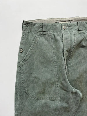 60 - 70s Swiss Army Denim Work Pants - W30 L30