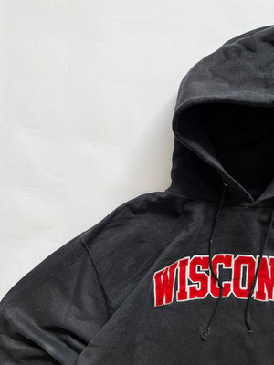 Vintage hoodie Champion made in Mexico in the 2000s. Boxy fit. Print on the front with writing. Size Large.