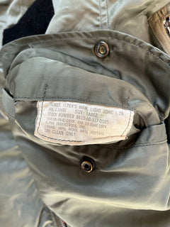 Label of jacket.