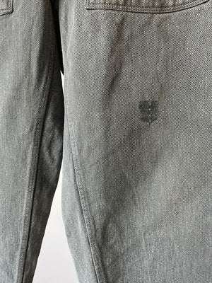 60s 70s Swiss Army Denim Work Pants - W33 L34
