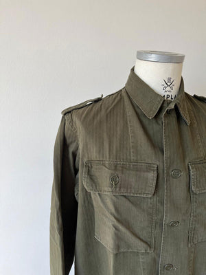 70s HBT Dutch Army Uniform shirt - L