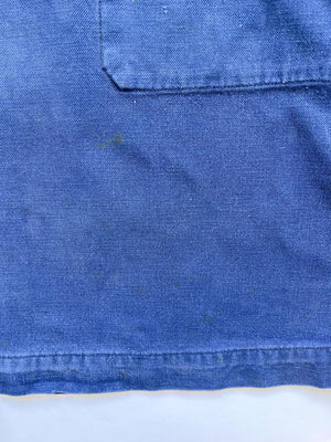 French fisherman smock 80s blue M