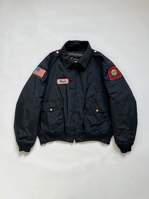90s Bomber Blauer Made USA - XL