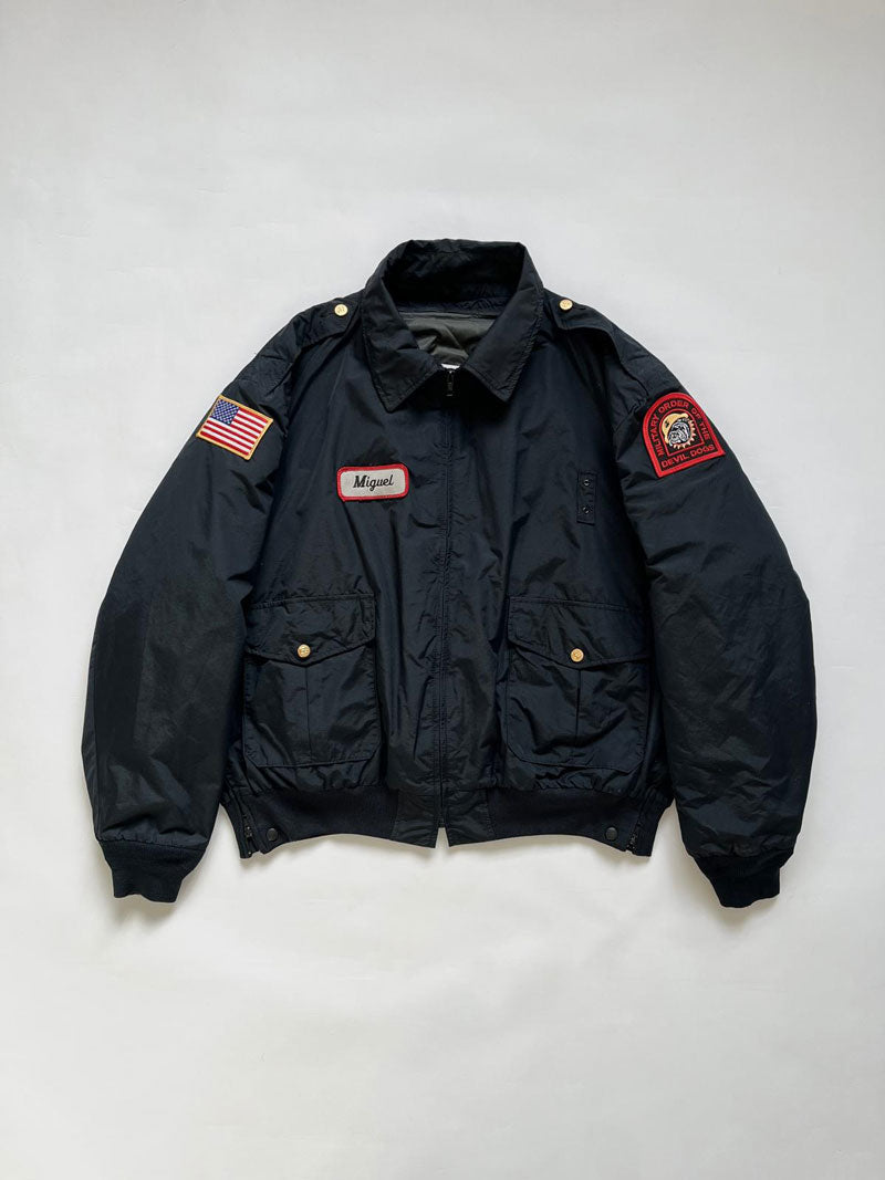 90s Bomber Blauer Made USA - XL
