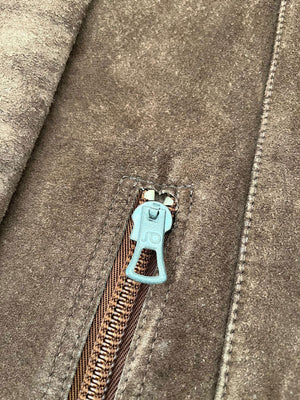 80s German suede jacket - L