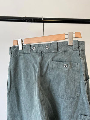 60s 70s Swiss Army Denim Work Pants - W33 L30