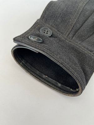 50s Vintage Work Jacket Salt & Pepper Grey - M/L