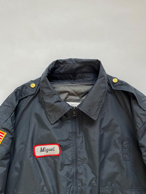 90s Bomber Blauer Made USA - XL