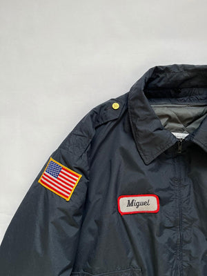 90s Bomber Blauer Made USA - XL