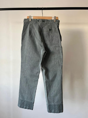 Pantalon de travail en jean de l'armée suisse des années 60-70 - W33 L34