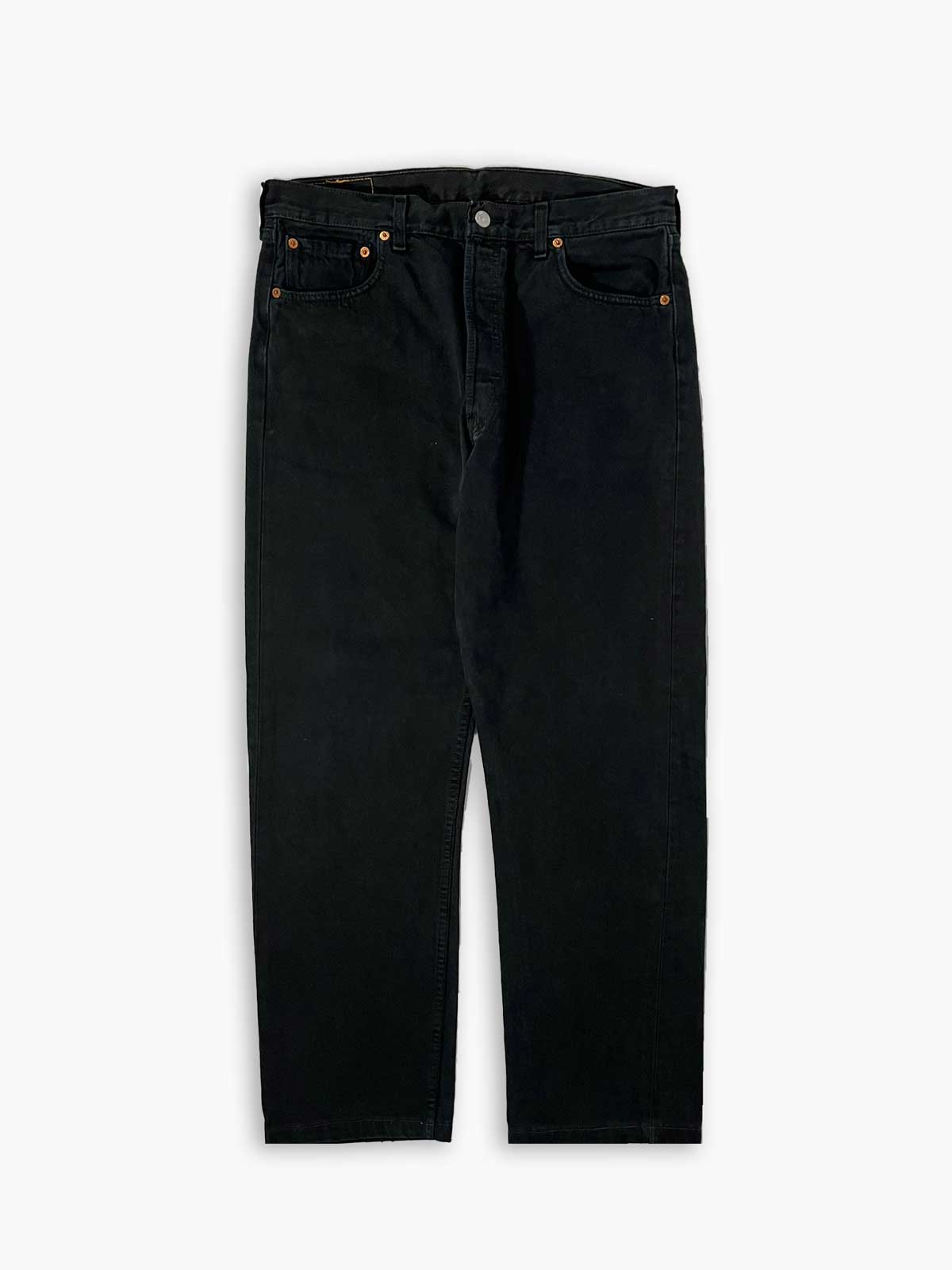 Levi's vintage 501 black. Step into timeless style with this authentic Levi's from the 90s, proudly made in Spain.