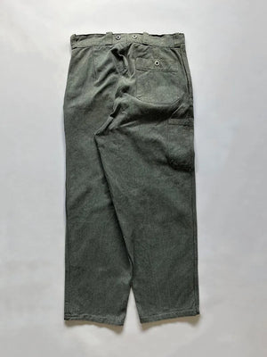 60 - 70s Swiss Army Denim Work Pants - W32 L32