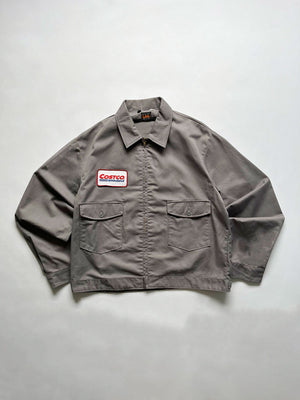 Work jacket from the 1970s in excellent condition, Lee brand. Made in the USA 70's Talon zip jacket. Double pocket construction with patch applied on the front.