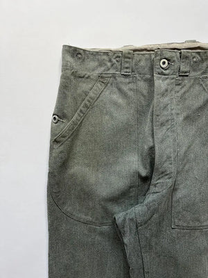 60 - 70s Swiss Army Denim Work Pants - W32 L32