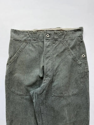 60 - 70s Swiss Army Denim Work Pants - W32 L32