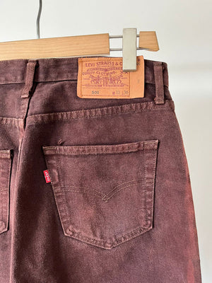 Levi's 501 brown 80s Made in USA - 32X32
