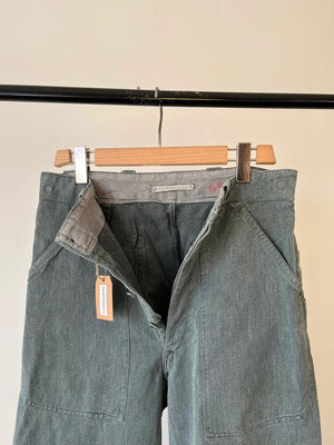 60s 70s Swiss Army Denim Work Pants - W33 L30