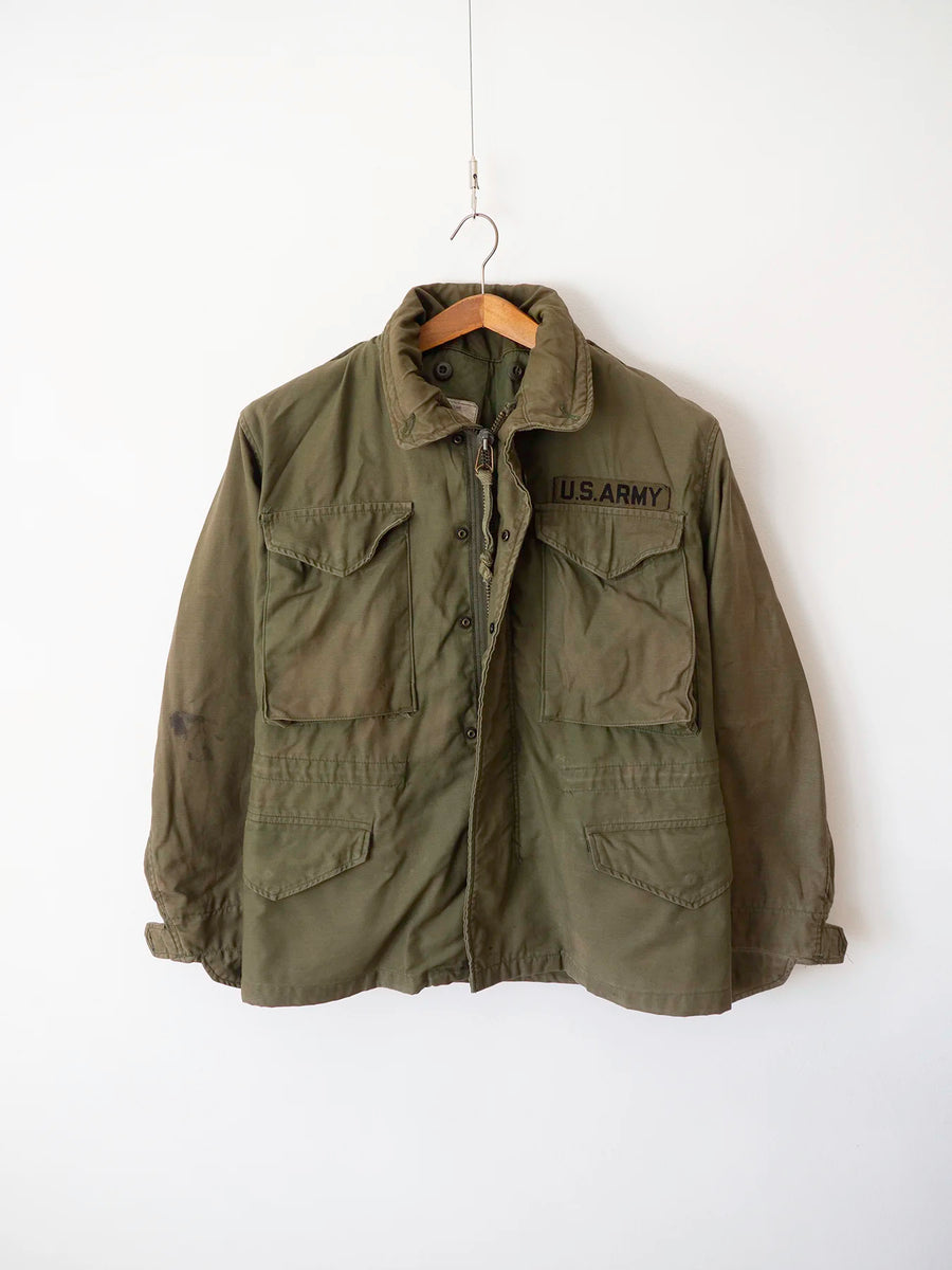 Giacca M65 anni '80 con toppa U.S. ARMY, vista posteriore