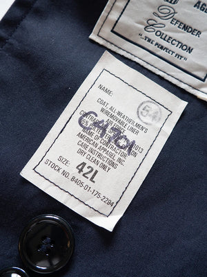 US Air Force Blue Trench Coat - L