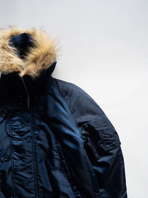 Parka civil N3B bleu années 70 - M