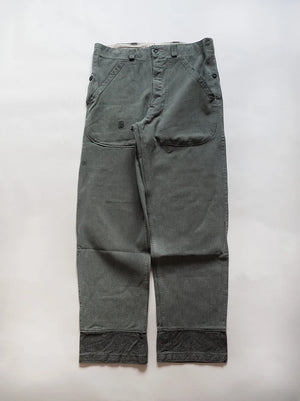 60s 70s Swiss Army Denim Work Pants - W36 L34