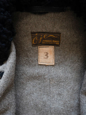 WW2 Swedish Army Leather Coat - M