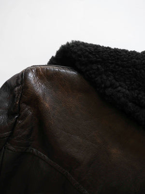 WW2 Swedish Army Leather Coat - M