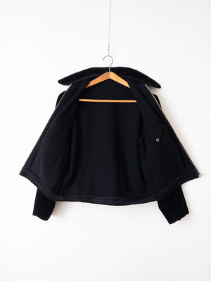 1960s Black Spanish Corduroy Jacket - M