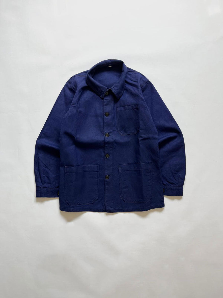 French work jacket vintage from 1980s size Medium. Sanfor. Thick, quality workwear cotton. Typical vintage French clothing, chosen through our careful selection.