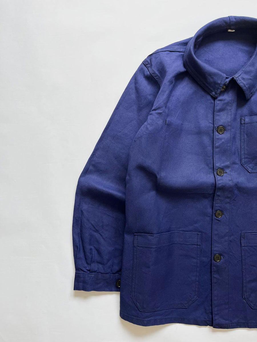 French work jacket vintage from 1980s size Medium. Sanfor. Thick, quality workwear cotton. Typical vintage French clothing, chosen through our careful selection.