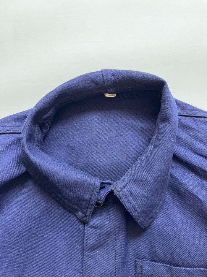 French work jacket vintage from 1980s size Medium. Sanfor. Thick, quality workwear cotton. Typical vintage French clothing, chosen through our careful selection.