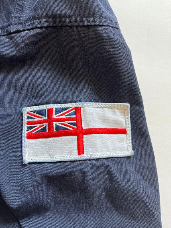 Royal Navy Work Jacket combat warm weather. Jacket used by the English navy with applied "CIS" patch representing the section specialized in telecommunications.