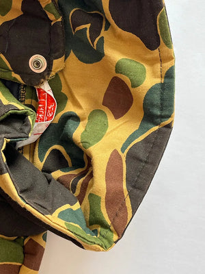 70s 80s Jim Catfish Duck Camo Gilet - M