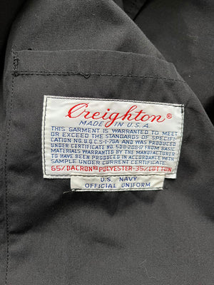 Light jacket US Navy 80s black Creighton - M/L