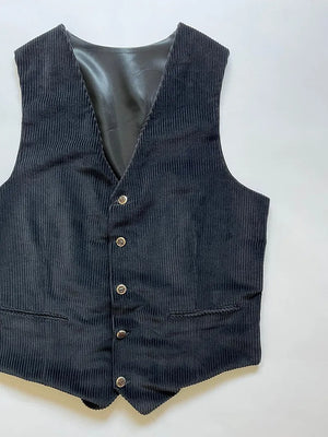 60s French Corduroy Hunting Vest - M