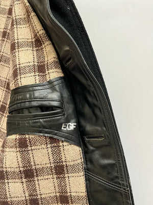 60s French Corbusier Leather Jacket / EGF - M