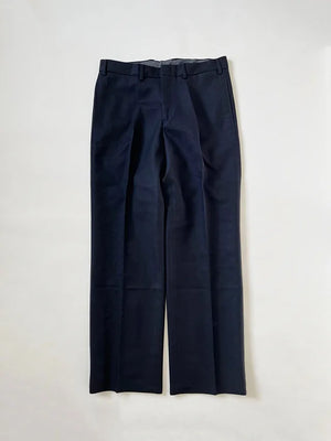 Vintage 1999 Italian Navy Wool Trousers. Pants made of 100% wool, intended for the Italian Navy. The color is navy blue, straight fit. Made in Italy - 1990s.