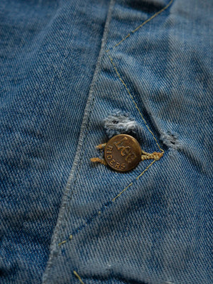 60s 70s Lee Storm Rider Denim Jacket 101LJ - XL