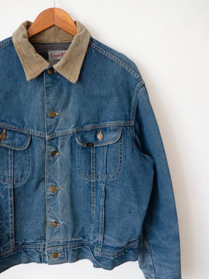 60s 70s Lee Storm Rider Denim Jacket 101LJ - XL
