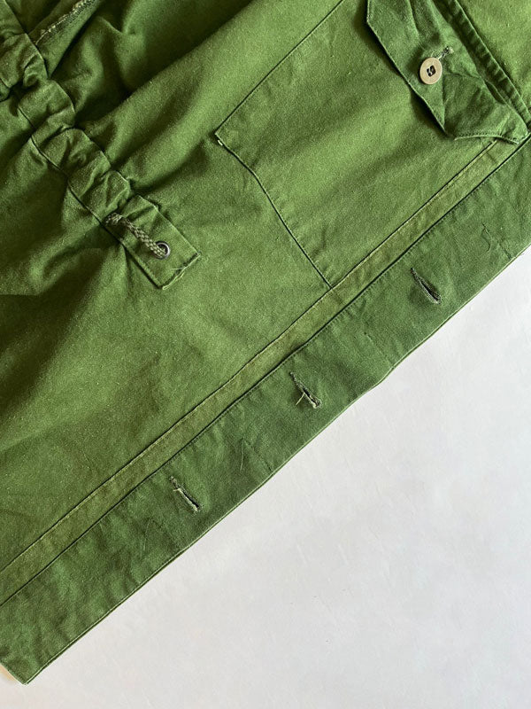 Vintage Swedish Army Uniform jacket M48. Jacket used by the Swedish army "svenska armén" dating back to the 70s and 90s. Made of cotton and bottle green color.