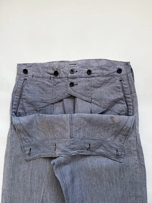 50s French Navy Ramie Sailor Pant - W32 L32