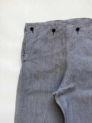 50s French Navy Ramie Sailor Pant - W32 L32
